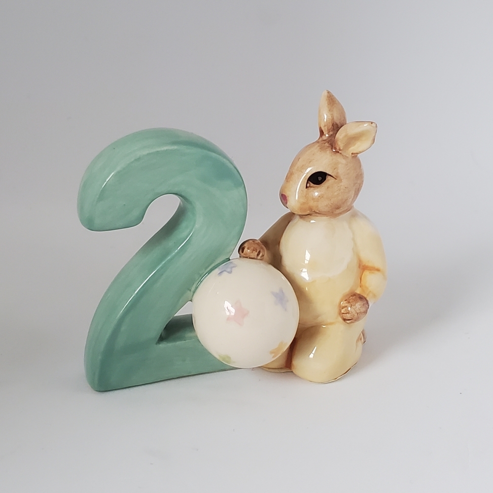 Vintage Royal Doulton Childhood Memories Birthday Bunnykins #2 Figurine 2004